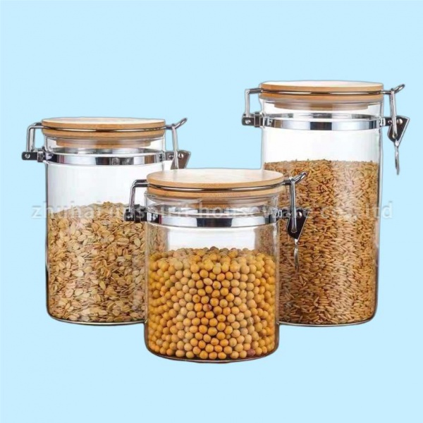 550-1250ml High Bolosilicate Glass Storage Jar