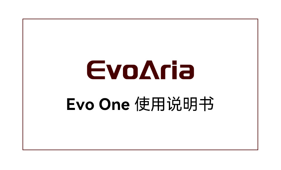 Evo One 说明书