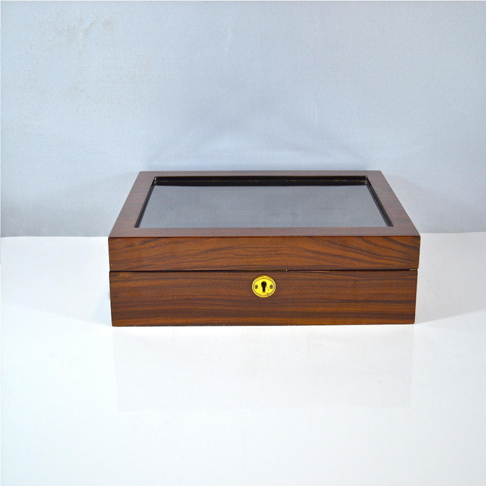 High-gloss Finish 12 Slots Wooden Watch Box Wood Gift Box