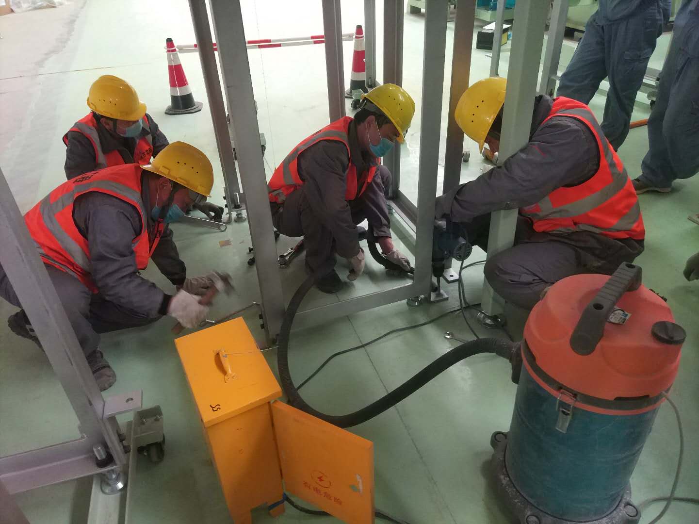 Complete equipment installation project