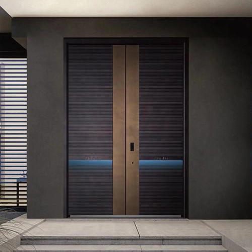 Residential copper door