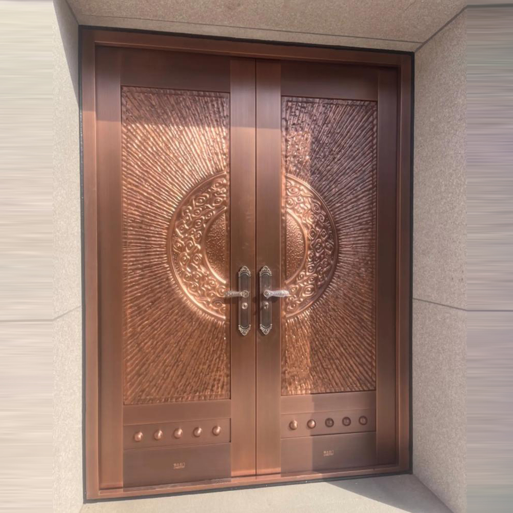 Residential copper door