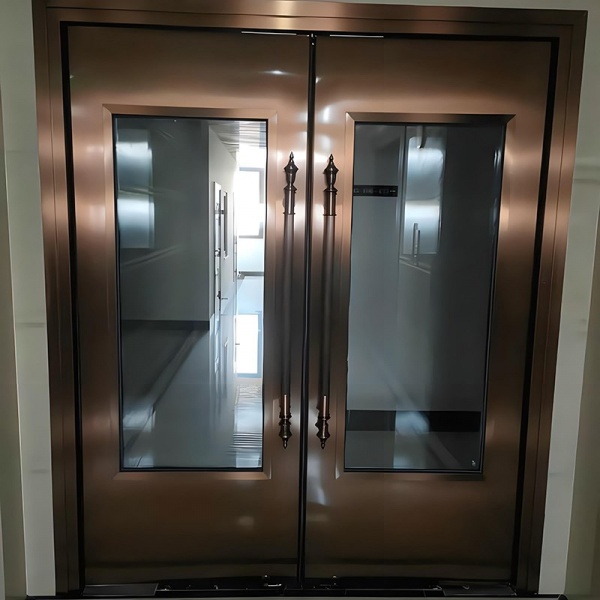 Stainless steel fireproof door