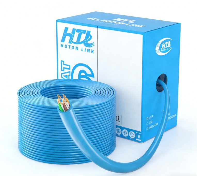 Indoor Cat6 UTP Lan Cable Copper CCA  305m/roll