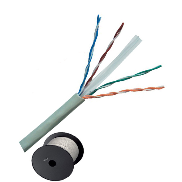 Indoor Cat6 UTP Lan Cable Copper CCA  305m/roll