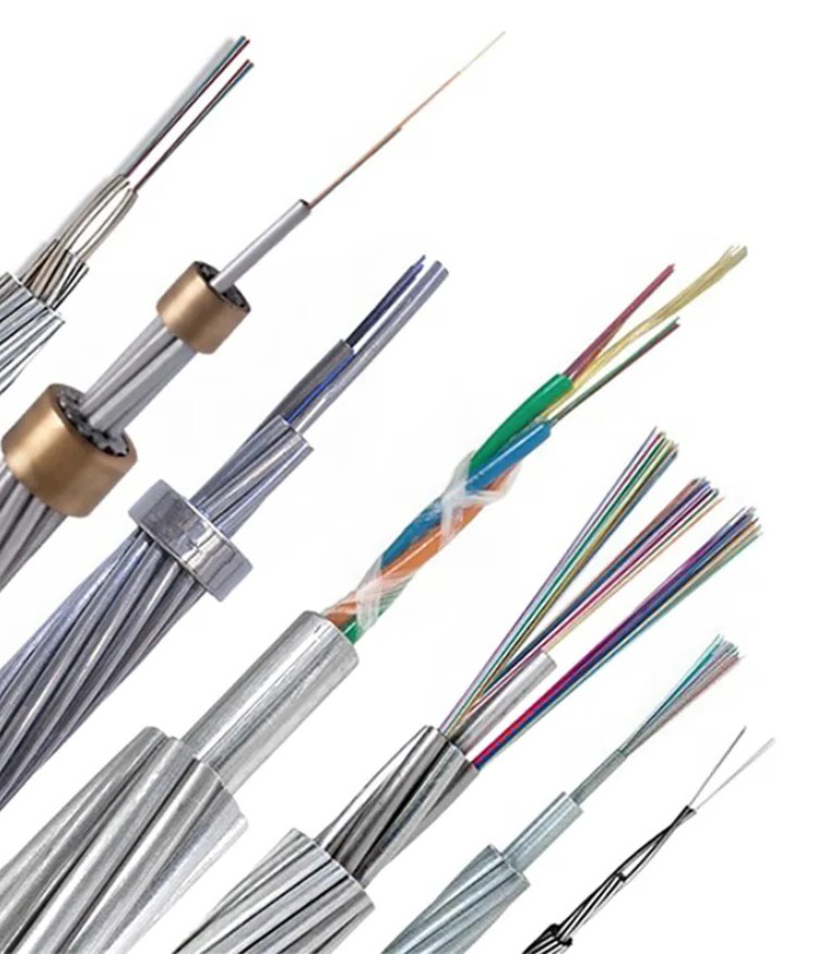  OPGW Cable Aerial 24 48 96 Core Single Mode G652D Ground Wire 