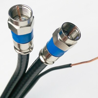 RG6 RG11 RG59 Coax Cable with Steel Messenger for Outdoor CCTV Remote Installations