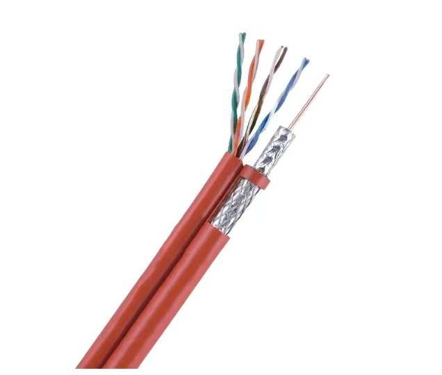 Coaxial RG59+CAT5e,RG6+CAT5e network cable Combo Composite Hybrid Cable