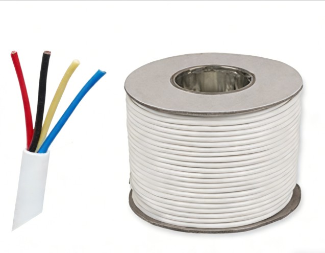 4Core Stranded Copper/CCA UTP Security Alarm Cable for Access Control & Door Security Systems