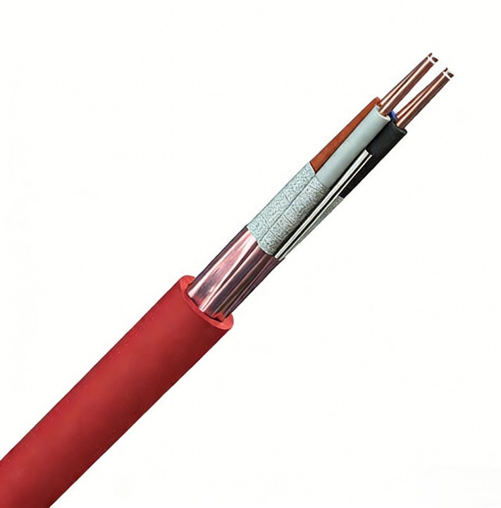 4Core Copper Shielded Fire Alarm Cable LSZH PVC