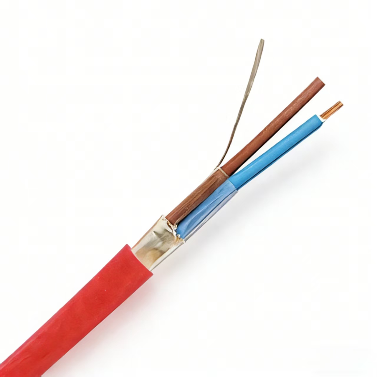 2 Core  4Core FTP Shielded 16AWG 18AWG Solid Stranded Pure Copper LSZH/ PVC Fire Alarm Cable 100m 305m 500m