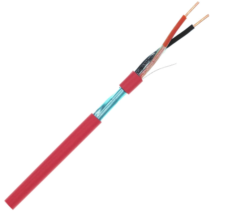 2 Core  4Core FTP Shielded 16AWG 18AWG Solid Stranded Pure Copper LSZH/ PVC Fire Alarm Cable 100m 305m 500m