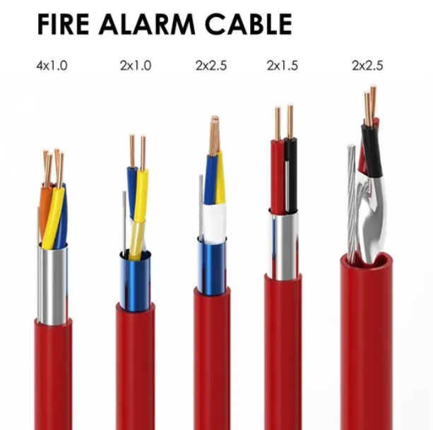 2 Core  4Core FTP Shielded 16AWG 18AWG Solid Stranded Pure Copper LSZH/ PVC Fire Alarm Cable 100m 305m 500m