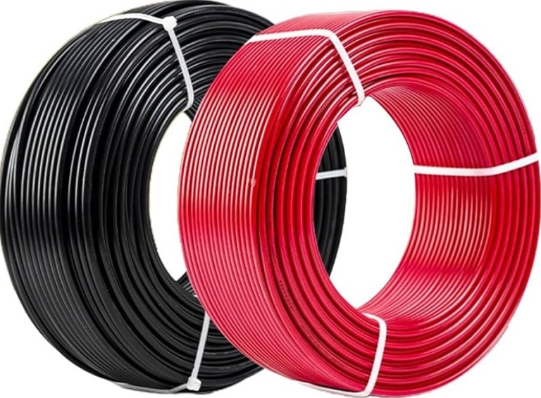 Solar PV Cable Wire 2.5mm 4mm 6mm 10mm 16mm Red Black XLPE Insulation Photovoltaic Solar Cables