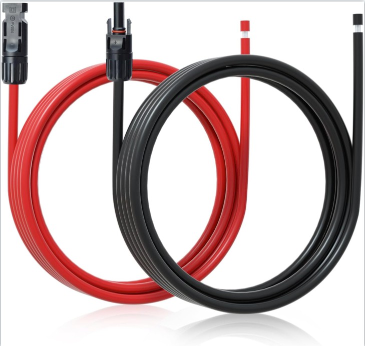 Single or Double Ends  Solar Extension Cable with Connector for Photovoltaic Systems 1000V 1500V