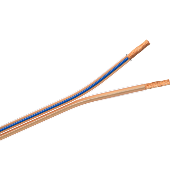 Flat Polarized Duplex Cable Pure Copper Audio Wire PVC Transparent Double Parallel Speaker Electrical Wires