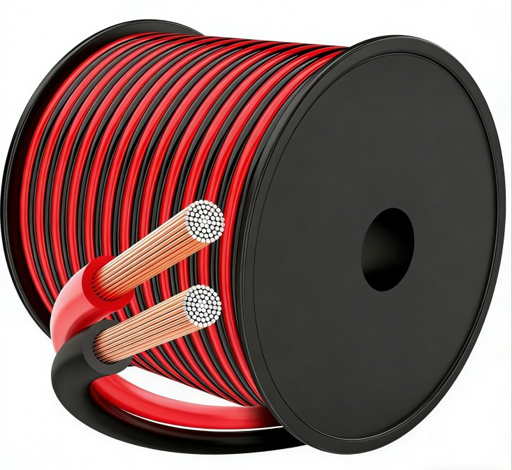HiFi Audio & Video Speaker Cable Black & Red for Studio & Live Sound Systems