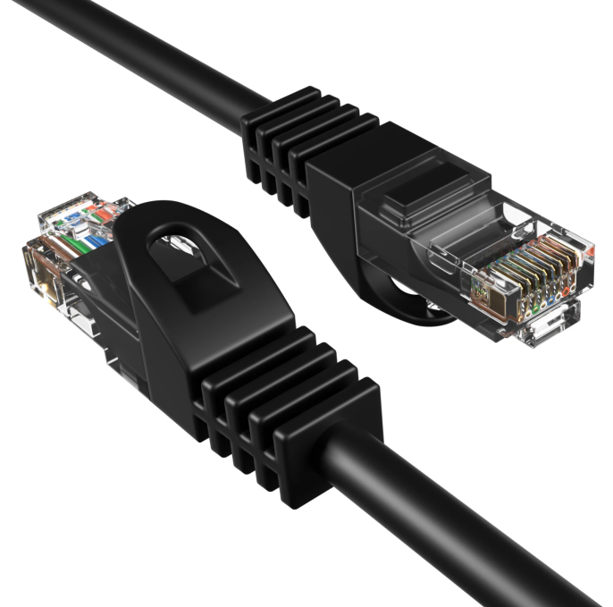 Cat5e UTP 2M Ethernet LAN Cable RJ45 Patch Cord  & Gold-Plated Plugs 