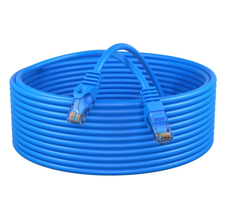Round/Flat Cat5E Cat6 Rj45 Patch Cord Ethernet Network Cable 3M