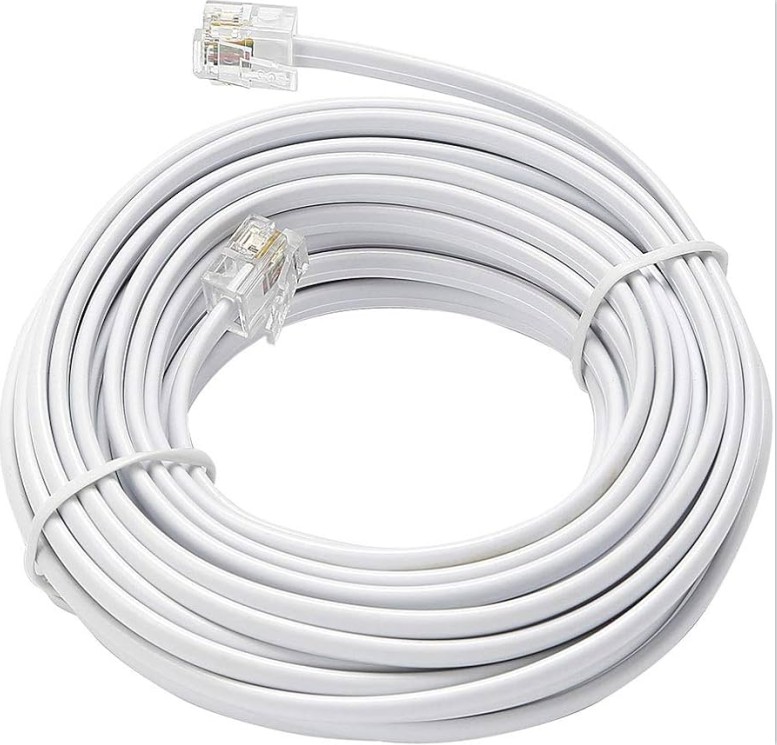 Round Flat 2Pair Telephone Cable 6P4C RJ11 6P6C RJ12 Cable