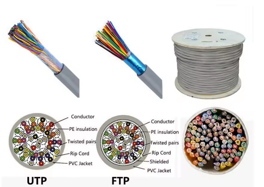 Telecommunication Cables 100 pairs Copper Cat3 Multipair LSZH FTP Telephone Cable