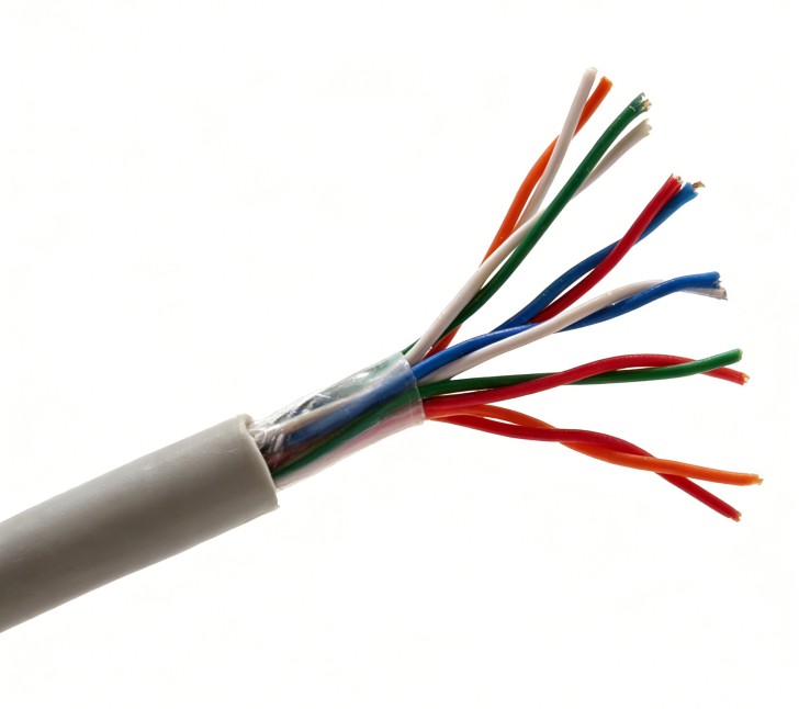 Drop Wire Cable CAT 3 CAT5 1Pair 24AWG 1.2MM Steelwire Messenger Telephone Cable