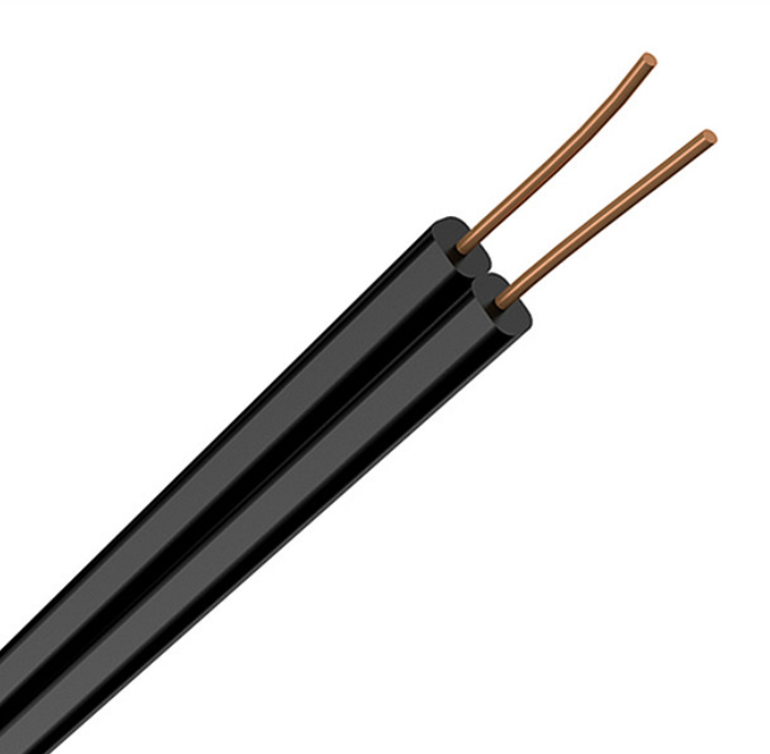 Parallel 2Core Telephone Cable Cu/CCS with Messenger Figure-8 Flat Drop Cable 
