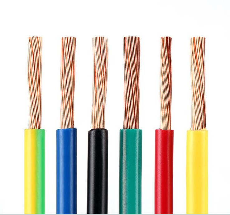 BVR Wire 0.75/1/1.5/2.5/4/6mm2  Single-core Flame-retardant Multi-strand Copper Flexible Electric Cable