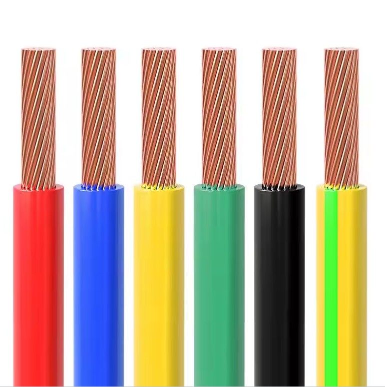 Single Core 1.5mm 2.5 Mm 4mm 6mm 10mm BVR PVC House Copper Wiring Electrical Wire Cable