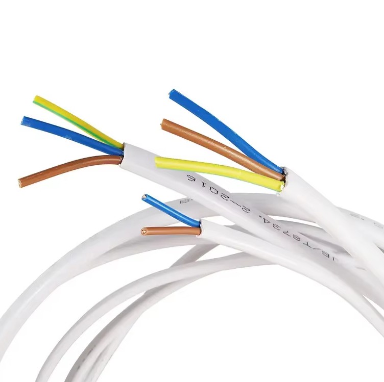 H03VV-F 3Core Copper RVV Flexible PVC Sheath Power Cable 300/300V 3x0.75mm for Household Electrical Cable