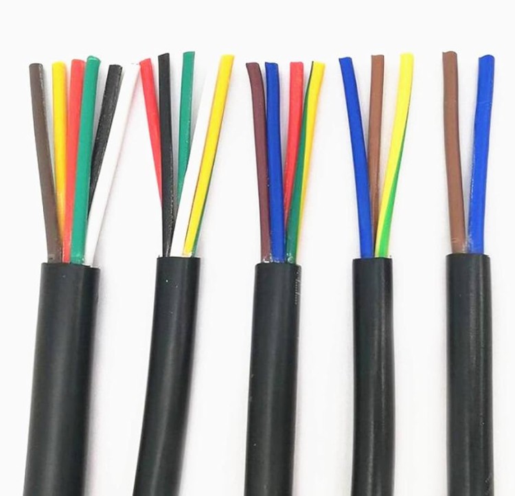 RVV 4Core 1.5mm² Flexible PVC Insulated Copper Cable 300/500V for Power House Electrical Wiring
