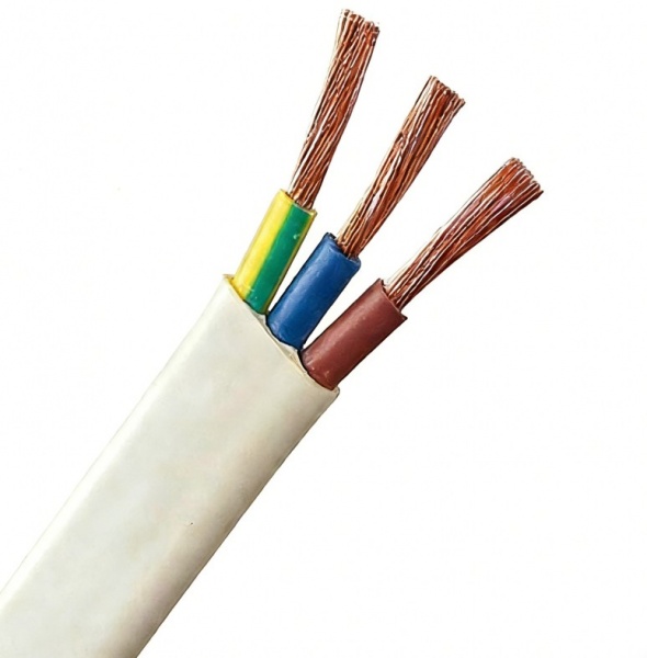  Flat/Round Flexible 1.5mm 2.5mm 4mm 6mm  Electric MultiCore 3Core PVC Insulated Electrical Wires Rvv Cable and Wires 