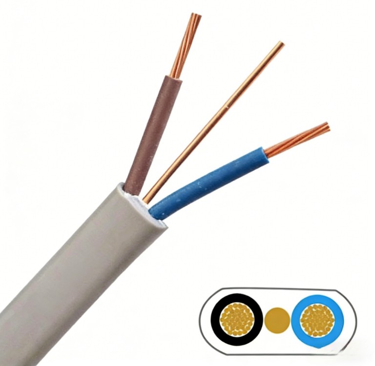 BVVB 2*4 Bv Bvv Bvvb 1.5mm 4mm 2.5mm 6mm Flexible Electrical Cable  Pvc Insulation Cable Electric Wire