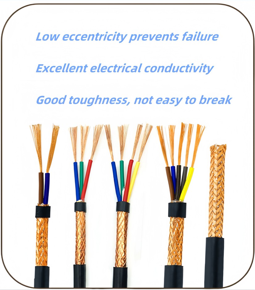 Rvvp Signal Wire Flexible Pvc Black Sheath Rvvp 2Core 0.5Mm/1.5Mm/2.5Mm Copper Conductor Wire Shielded Insulation Jacket Cable
