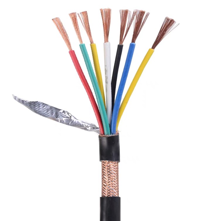 RVVP Shielded Flexible 2 3 4 5 6 Core Pvc Insulated Sheathed Cable Flexible Electric Wire