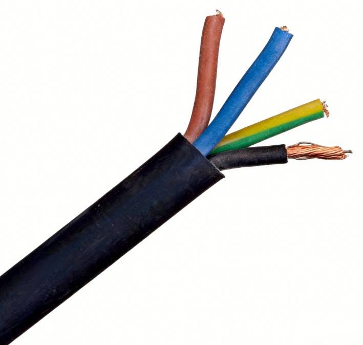 Rubber Cable Power Cord H05RR-F 3X1.5mm2 Portable Power Rubber Coated Wire Cord Cable