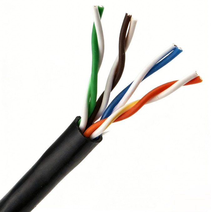  Outdoor Cat5e UTP Lan Cable Network  External Single PE Jacket  Ethernet Cable
