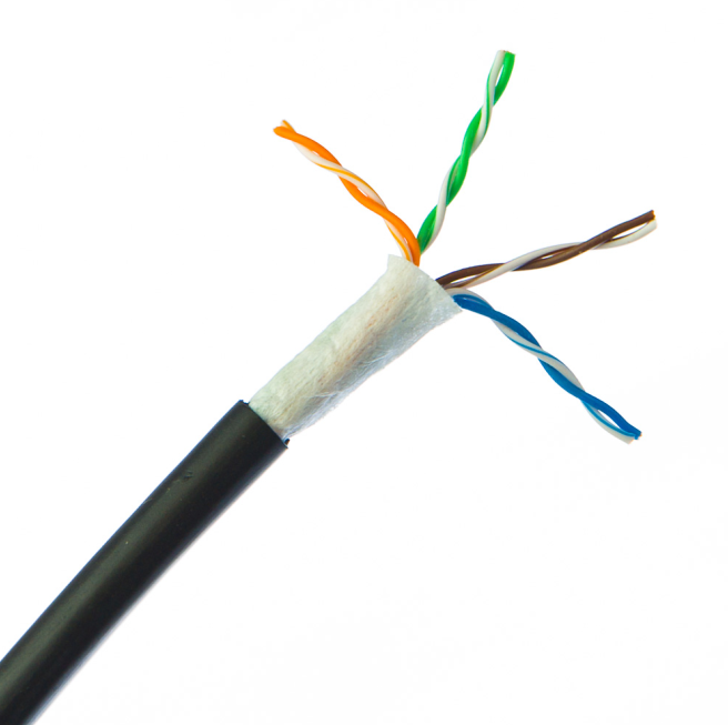  Outdoor Cat5e UTP Lan Cable Network  External Single PE Jacket  Ethernet Cable