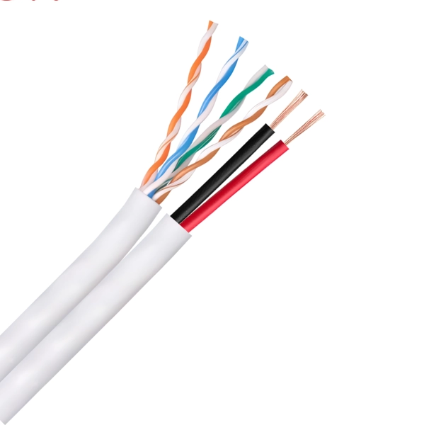  4Pair Network Cable with Power UTP Cat5e+ 2Core Power Cable for CCTV  Camera Cabling
