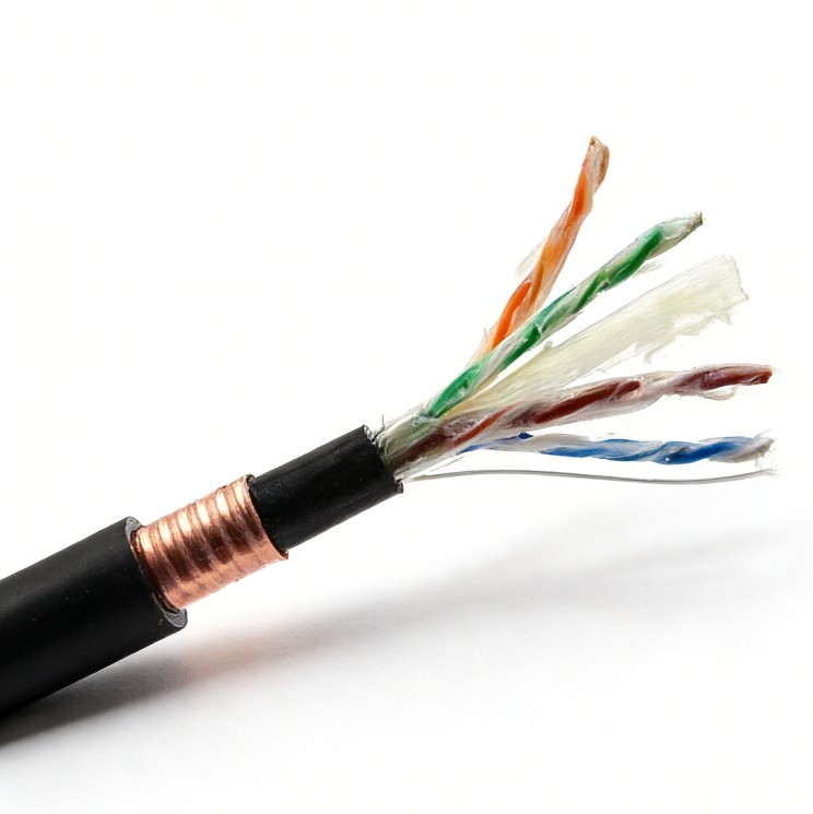 Outdoor UTP Cat5e Jelly Filled Single or Double Jacket Direct Buried Network Cable LAN Cable 