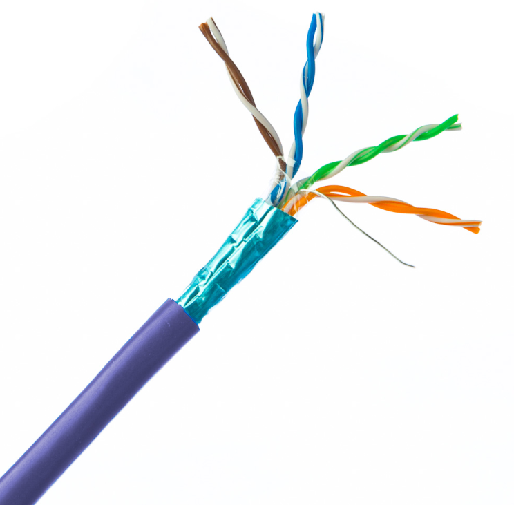 Cat5e FTP 4Pair CU/CCA Indoor Ethernet Cable 