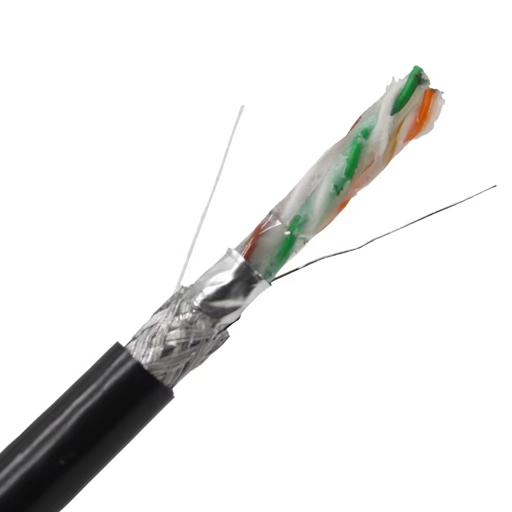 External Gel Filled SFTP Cat5e Jelly Filled Single or Double Jacket Network Cable