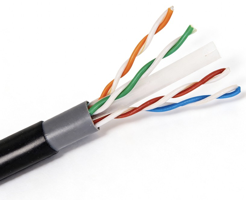 High Speed Cat6 UTP Outdoor PVC+PE Double Jacket Lan Cable 23AWG Twisted Pair 1000FT Waterproof Cable