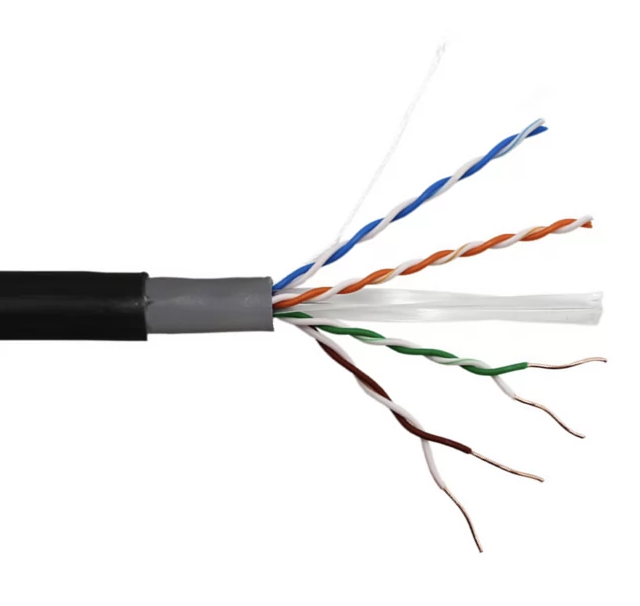 High Speed Cat6 UTP Outdoor PVC+PE Double Jacket Lan Cable 23AWG Twisted Pair 1000FT Waterproof Cable
