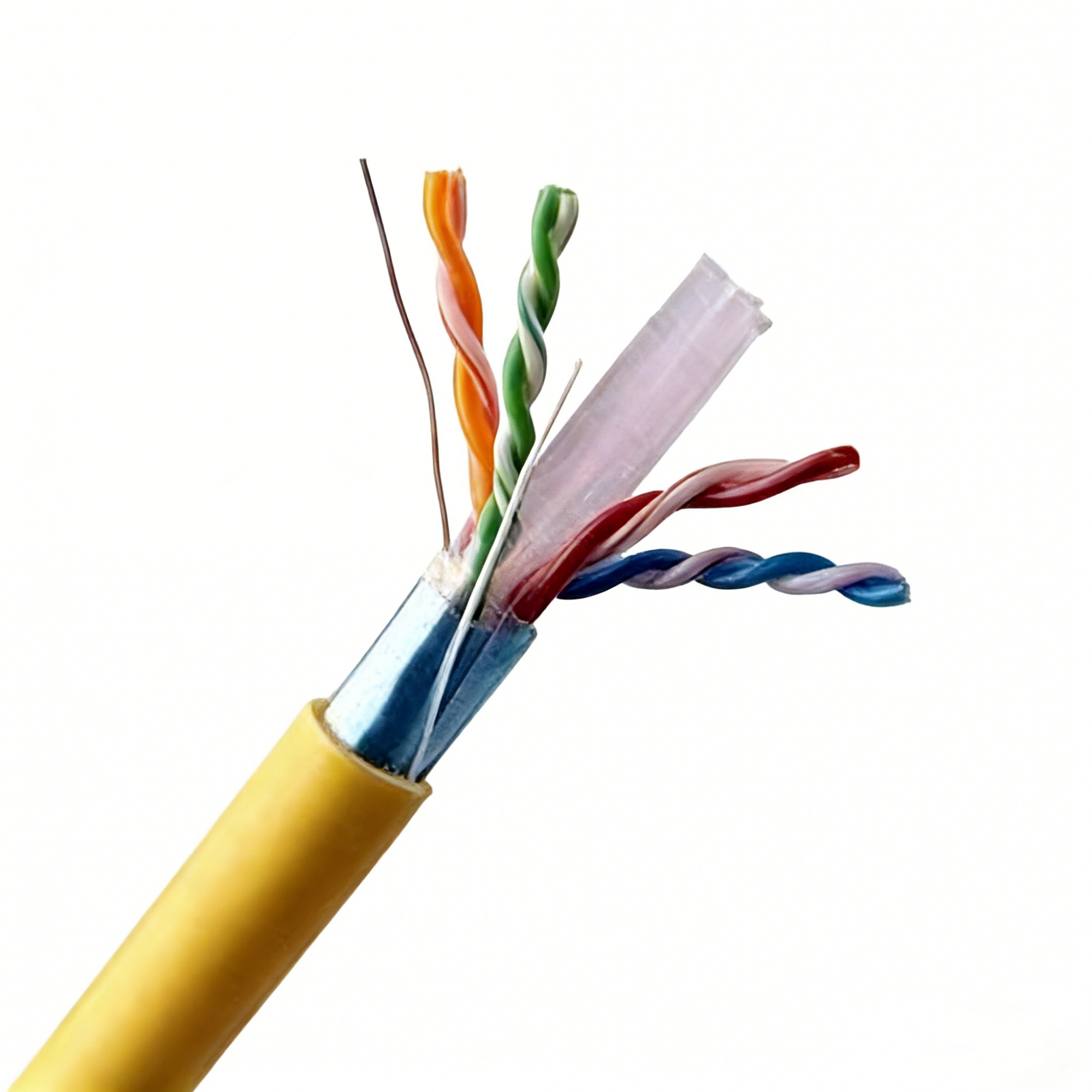 High Speed Indoor Cat6 FTP Shieded Internet Cable Copper Network Cable CCA 1000ft/box