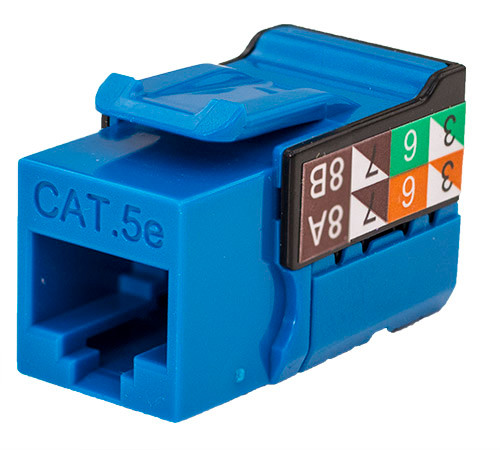 UTP CAT5E CAT6 Keystone Jack RJ45 90 Degree Cabling Network Module