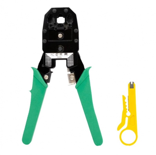 Modular Network Connector Crimp Tool Pliers For RJ45 8P8C, Cuts, Crimps