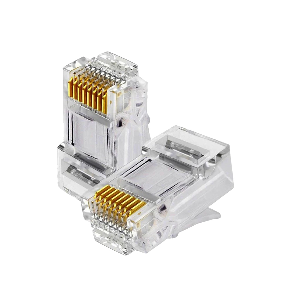 Cat5E Cat6 Cat6A 8P8C Pass through Ethernet Plug Network Connector RJ45