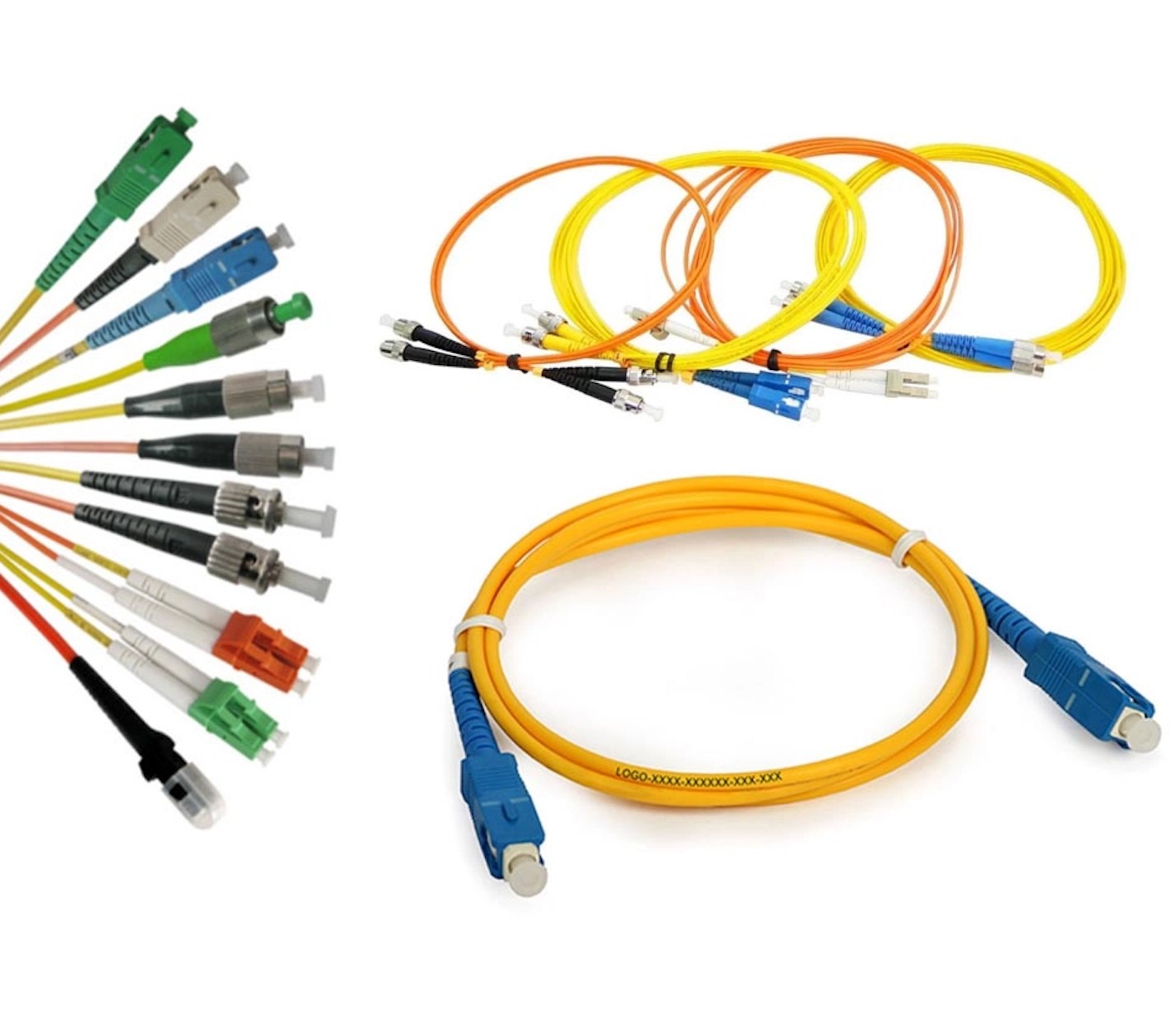 Single Mode LC/LC Patch Cord Fiber Optic Cable OM3 OM4 LC to LC/SC FC ST Patch Cord 