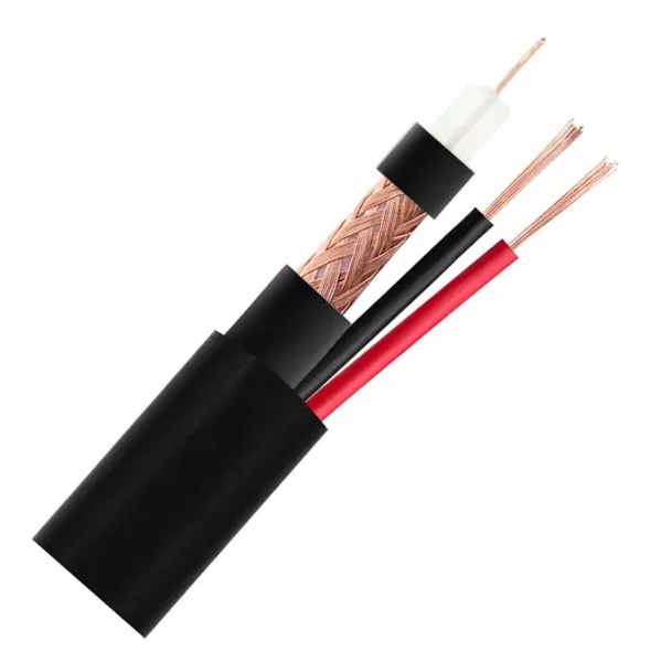 Outdoor RG59 B/U 2C 0.75 power cable CCTV Surveillance Cable